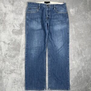 Vintage Oakley Jeans Men 36x32 Software Baggy Skull Button Fly Y2K Wide Leg